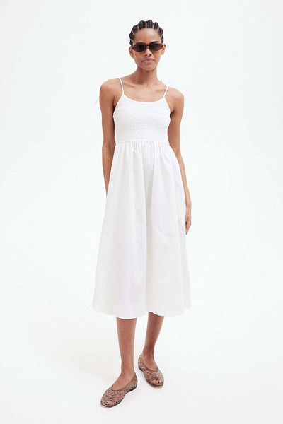 H&M Tie-strap Smocked Dress