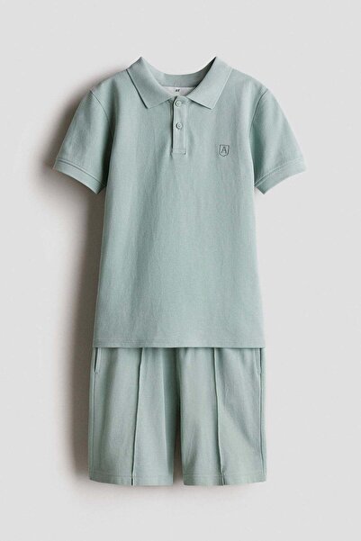 H&M 2-piece Cotton Piqué Set
