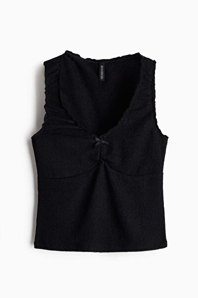 H&M Crinkled jersey vest top