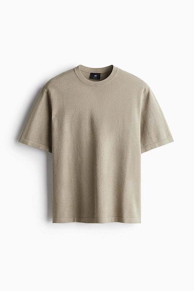 H&M Regular Fit Knitted T-shirt