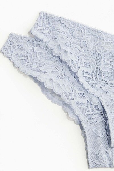 H&M 2-pack lace Brazilian briefs