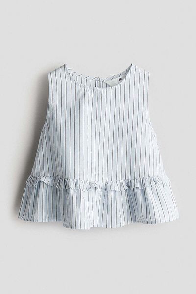 H&M Cotton peplum top