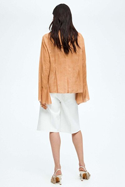 H&M Lacing-detail chiffon blouse