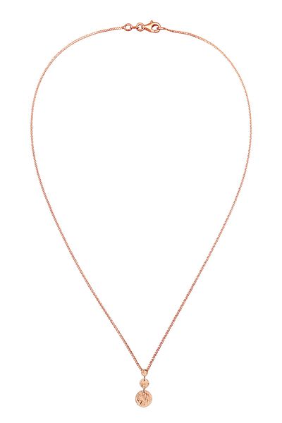 ELLI Halskette Collier Damen Kreis Panzerkette 925 Sterling Silber Roségold 40 cm