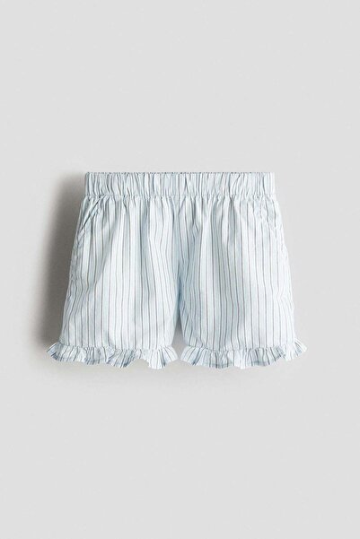 H&M Frill-trimmed cotton shorts