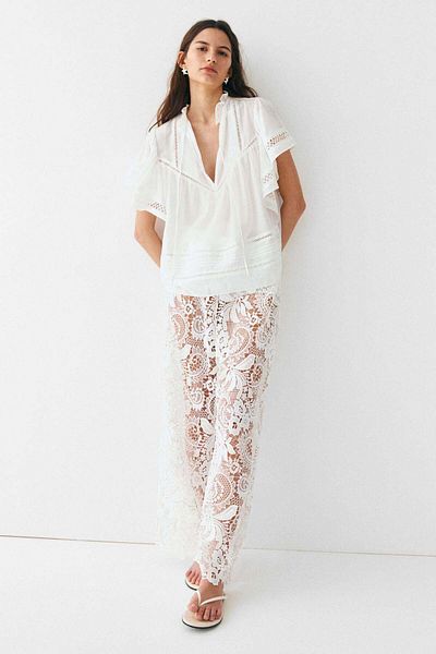 H&M Tie-neck blouse