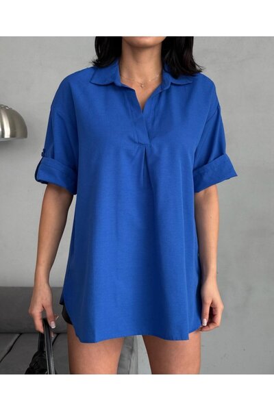 ALPACO Πουκάμισο με λεπτομέρεια με σχισμή