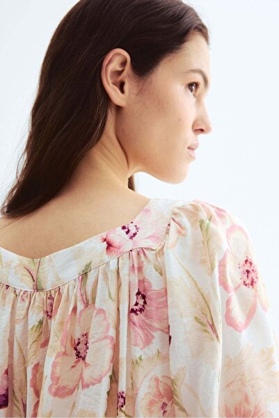 H&M Balloon-sleeved blouse
