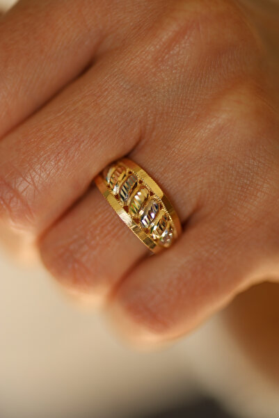 Yenigün Kuyumculuk 14 Ayar Altın Taşsız Kalemli Anne Yüzük 5