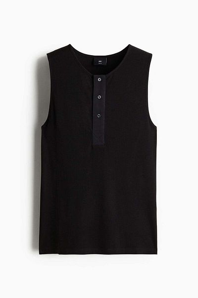 H&M Slim Fit Ribbed Vest Top