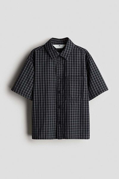 H&M Short-sleeved Cotton Shirt
