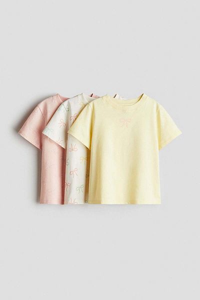 H&M 3-pack printed jersey tops