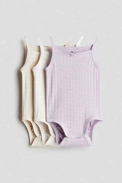 H&M 3-pack Sleeveless Bodysuits