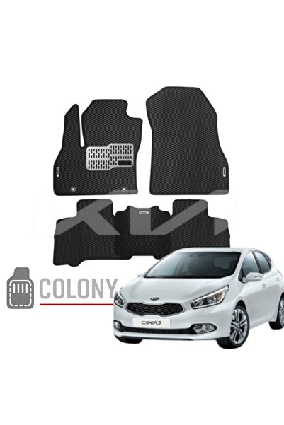 COLONY Kia Ceed (2012-2018) Hücreli Premium Eva Paspas Seti Tam Set Paspas Ta...