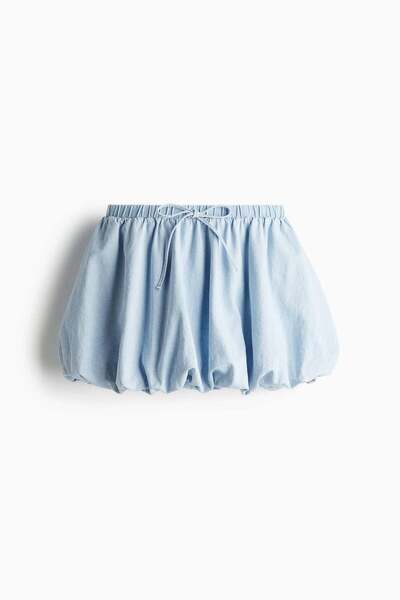 H&M Bubble-hem denim skirt