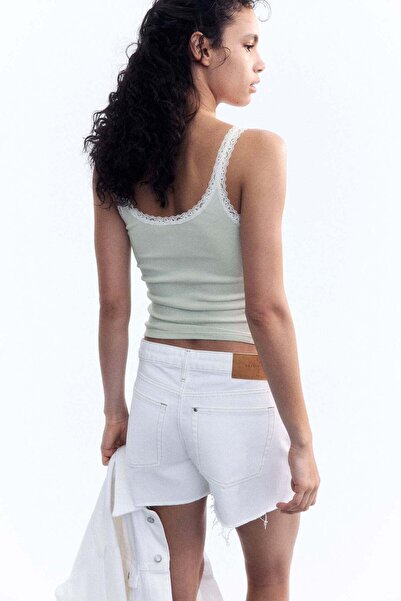 H&M Lace-trimmed Vest Top