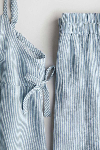 H&M 2-piece seersucker set