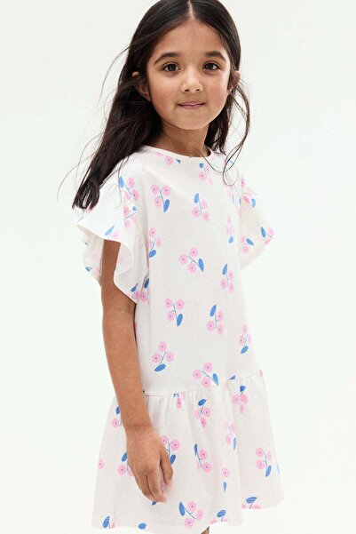 H&M Flutter-sleeved cotton dress