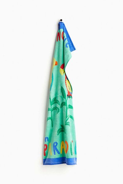 H&M Patterned bath towel
