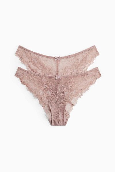 H&M 2-pack cheeky lace briefs