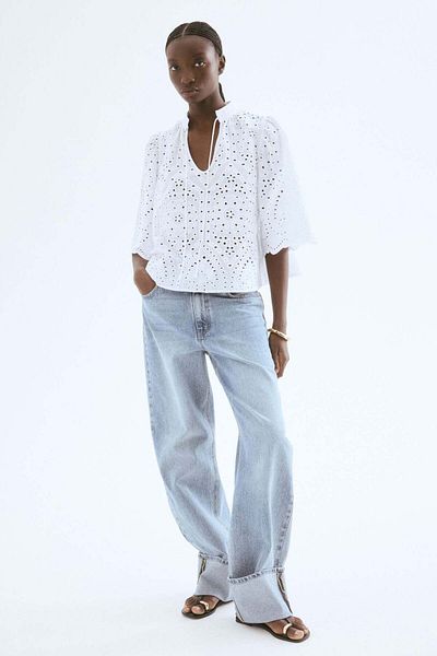H&M Broderie Anglaise Blouse