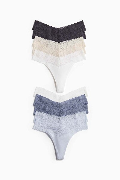 H&M 10-pack lace thong briefs