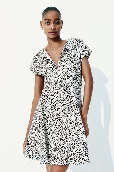 H&M Button-front cotton dress