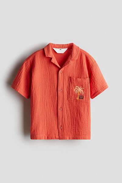 H&M Cotton muslin resort shirt