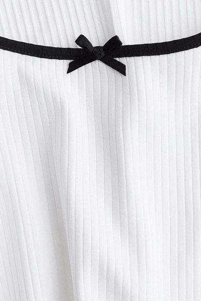 H&M Overlock-detail flared-skirt dress