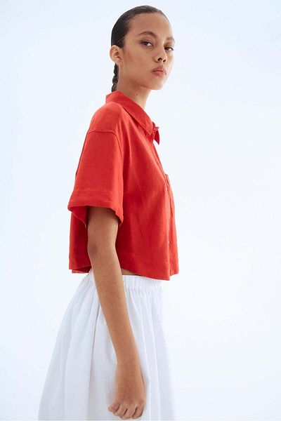 H&M Linen-blend shirt