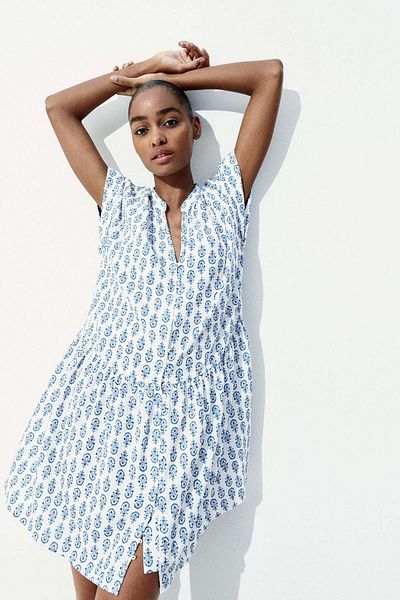 H&M Crinkled tunic dress