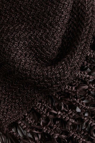 H&M Fringed Crochet-look Dress