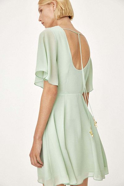 H&M V-neck chiffon dress
