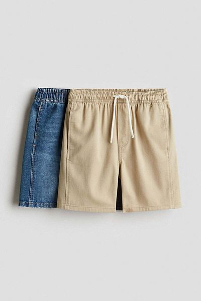 H&M شورت قطني مكون من قطعتين