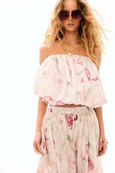 H&M Bubble-hem strappy top