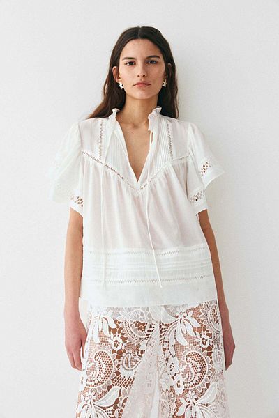H&M Tie-neck blouse
