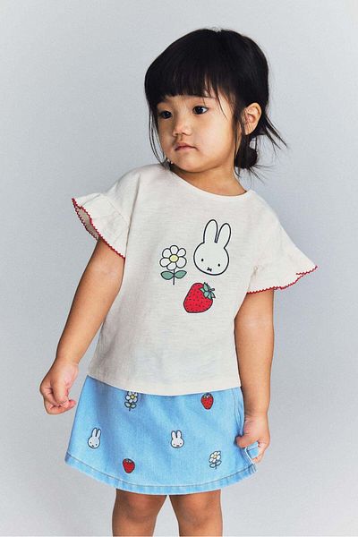 H&M Print-detail cotton top