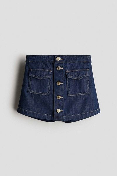 H&M Cotton denim skort