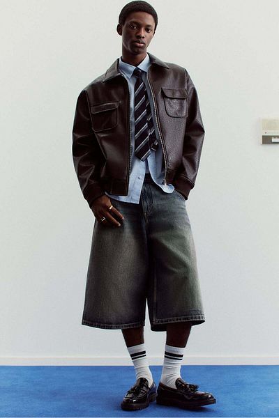 H&M Super Baggy Denim Shorts