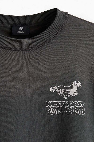H&M Loose Fit Printed T-shirt
