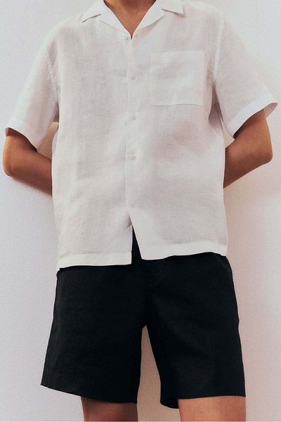 H&M Regular Fit Linen resort shirt