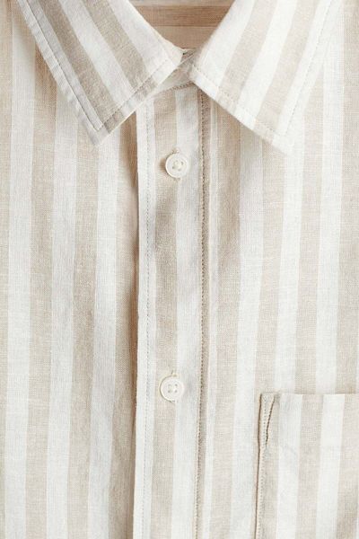 H&M Regular Fit Linen-blend shirt