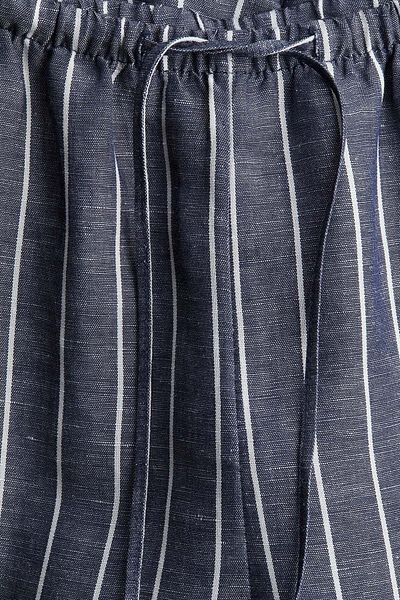 H&M Straight linen-blend trousers