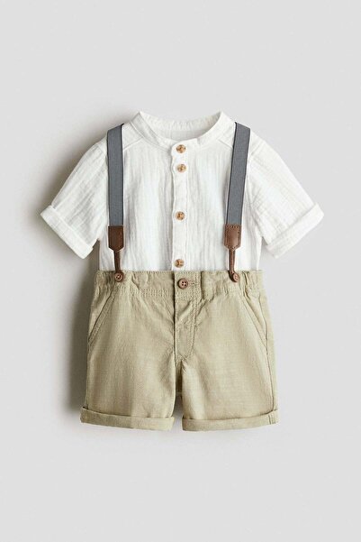 H&M 2-piece set with braces