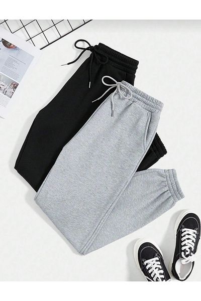 Verivay ΔΙΠΛΟ ΦΟΡΜΑ ΕΛΑΣΤΙΚΟ ΜΠΟΥΤ ΜΑΥΡΟ ΓΚΡΙ JOGGER