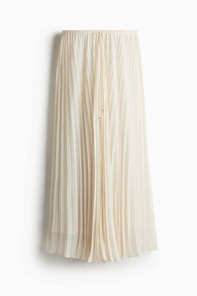 H&M Pleated maxi skirt