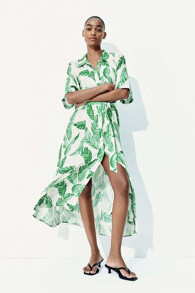 H&M Tie-belt shirt dress