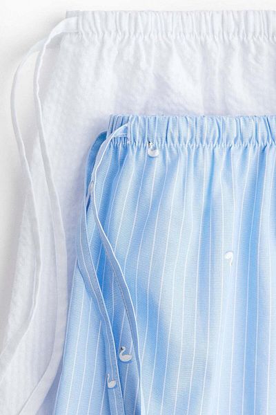 H&M 2-pack cotton poplin pyjama shorts