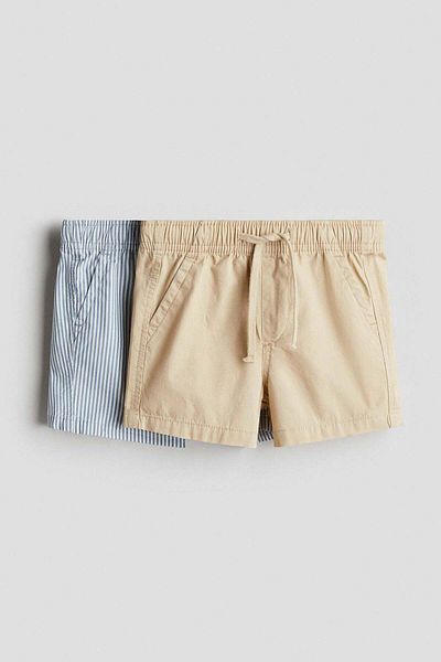 H&M شورت قطني مكون من قطعتين