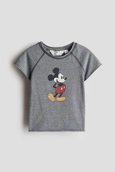 H&M Print-motif Jersey Top